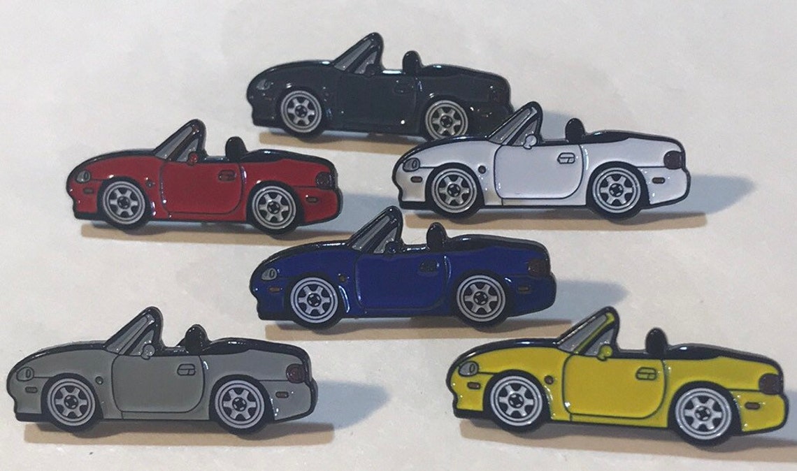 NB BLUE Enamel Auto Pins Miata MX5 Roadster Lapel Pin NB Blue Etsy