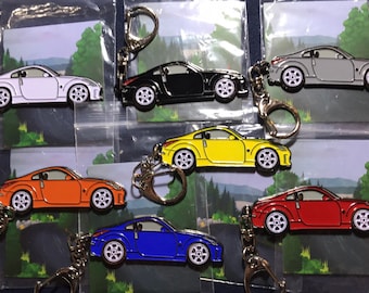 Enamel on Metal 350Z for Nissan Datsun Keychains available in 7 Colors