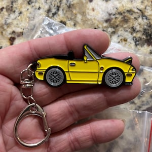 NA Miata Mk1 MX5 Keychains with BBS Wheels 6 Colors Available