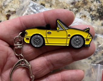NA Miata Mk1 MX5 Keychains with BBS Wheels 6 Colors Available