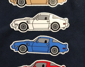 70’s Pontiac Firebird Trans Am STICKERS 4 colors available