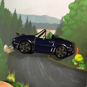 NA Mazda Miata MX5 Enamel Auto Lapel Pin MONTEGO BLUE Collect them!