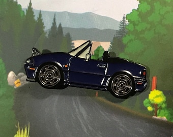 Pin de solapa de esmalte para automóvil NA Mazda Miata MX5 MONTEGO BLUE ¡Colecciónalos!