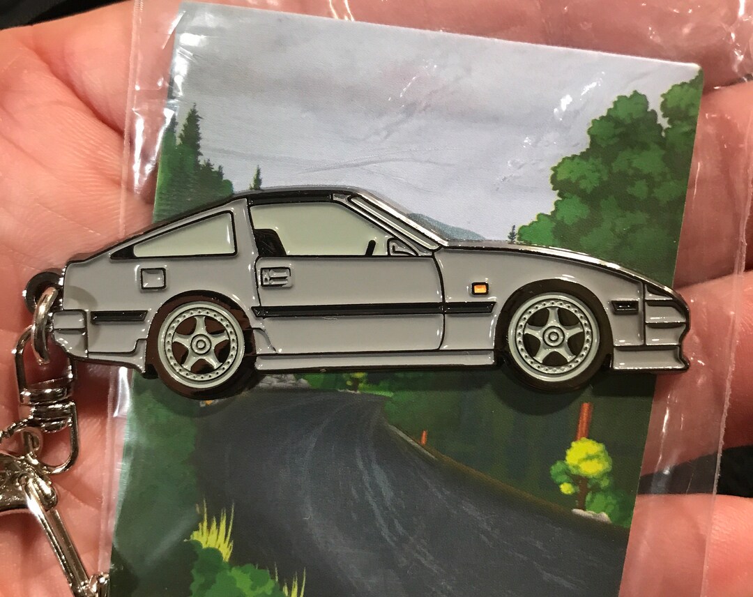 日産 300ZX-Z31 グレー メタル #BakedEnamel #キーホルダー グレー