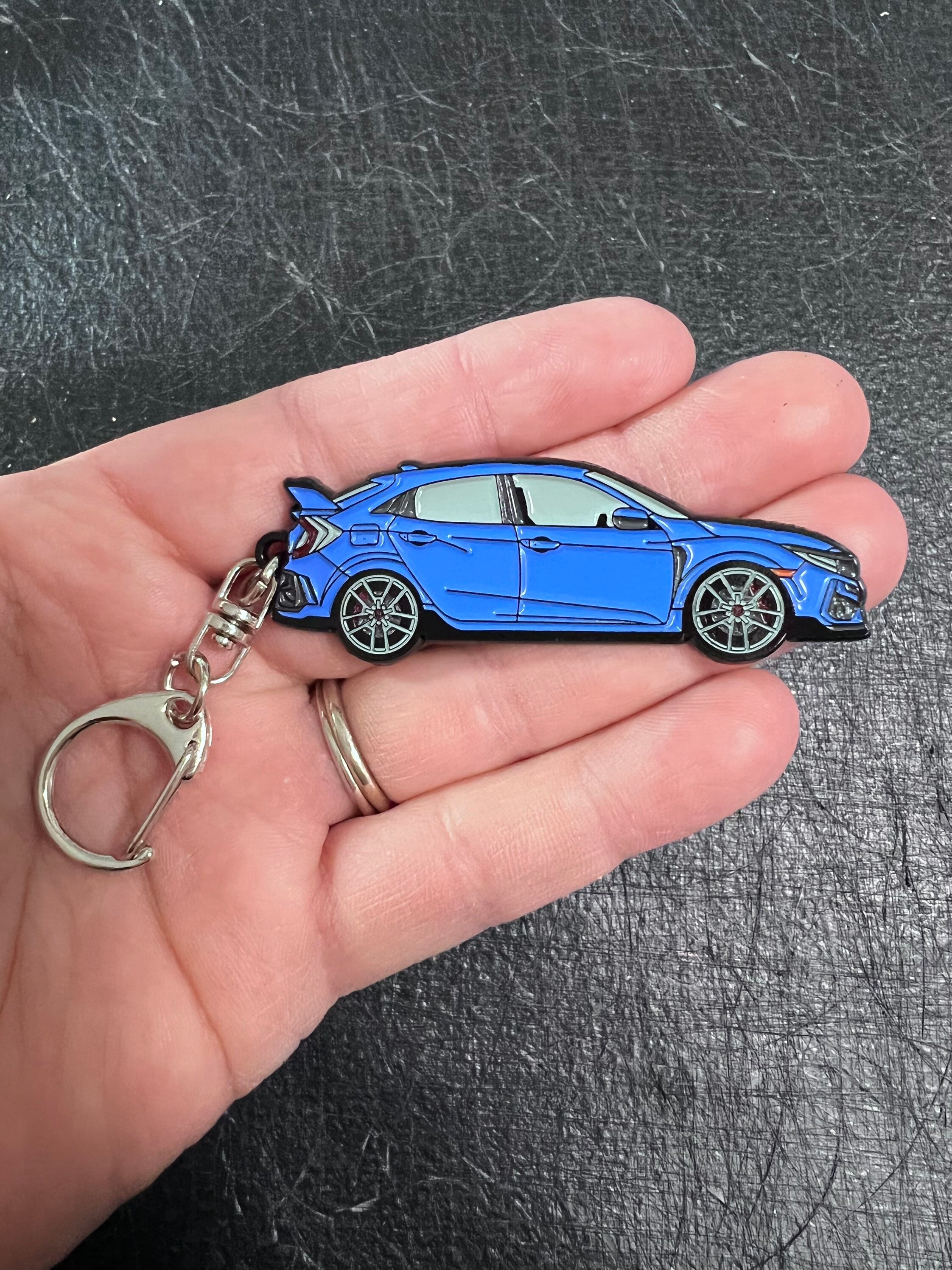 ホンダ用シビック CTR キーホルダー 6色、タイプR、キーホルダー 