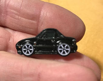 NEGRO NA Miata Esmalte Auto Pins MX5 Roadster Pin, Insignia de pin