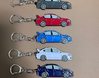 Llaveros de esmalte sobre metal para Subaru WRX Sti sedán 2015-2021, cuarta generación, ¡gran regalo para los entusiastas de Subie!