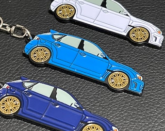 Llaveros de esmalte sobre metal 2015+ PARA Subaru WRX hatchback Ruedas doradas STi disponibles en 3 colores