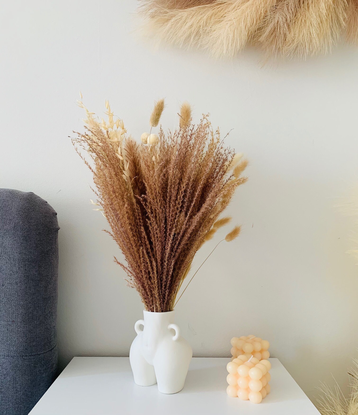 Small Pampas Grass Vase Ceramic Plant Pot For Artificial Dried Etsy