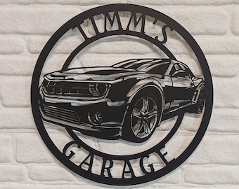 Car Metal Sign, SS, Custom Garage decor