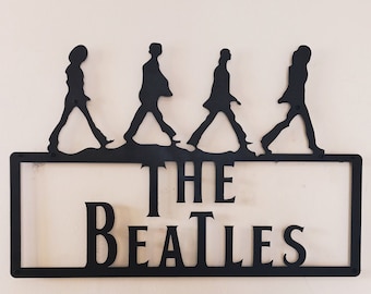 The Beatles Art, Metal wall art, Christmas gift, Beatles décor