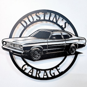 1970 Plymouth Duster Metal Sign: Garage Wall Art