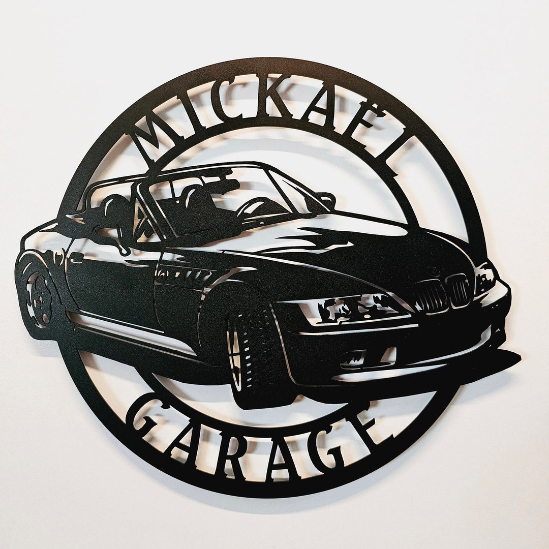 BMW - Z3  - DÉCORATION MURALE EN MÉTAL
