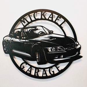 Bmw Z3 Metal Sign, Z3 Sign, Bmw Garage, Bmw Wall Art, Bmw Accessories, Bmw Z3 Decor,, BMW Z3 Personalized Sign, Z3