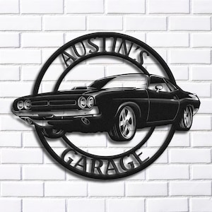 1970 Challenger Metal Sign, Challenger Garage, Challenger Wall Art, Challenger Accessories, Challenger Decor