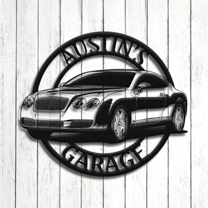 Bentley Continental Sign, Bentley Garage Sign,  Bentley Continental accessories, Bentley Continental gifts, Bentley Continental  accessories