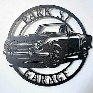 Triumph TR4 Metal Sign, Triumph Sign, Garage sign, Triumph accessories, Triumph gifts, Triumph Wall Art