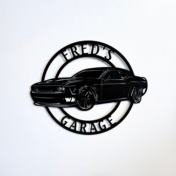 Plaque Métal Dodge Challenger – Neuve, Rectangulaire