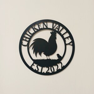 Chicken coop signs, Hen House Sign, Chicken Farm, Farm Metal Sign, Metal Sign Farm, Last Name Sign, Family Name Sign Personalized