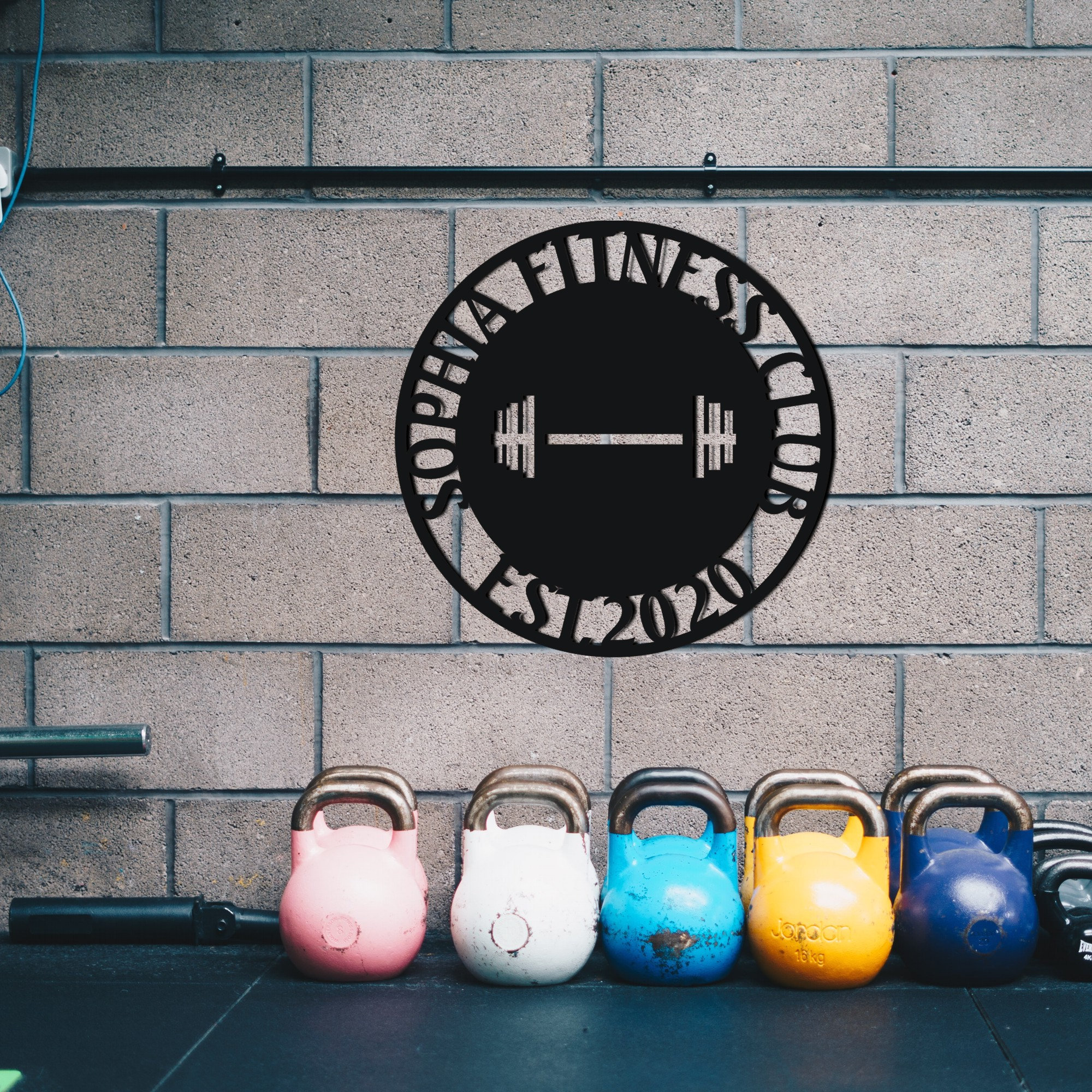 Gym Sign, Custom Metal Gym Sign, Personalized Home Gym Sign, Fitness ...