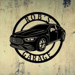Mercedes AMG GT43, GT43 Metal Sign, Garage Sign, Car Sign, Mercedes Sign, Mercedes Service, Mercedes gift, GT53 Sign, GT63 Sign, Amg sign