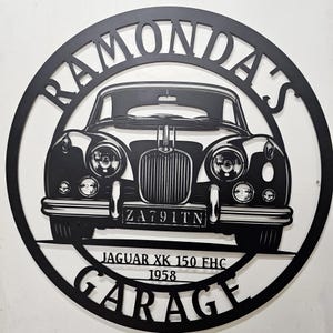 1958 Jaguar xk 150 FFC Metall Garagenschild: Autozubehör, 1957-1961