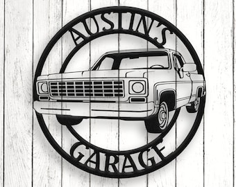 1974 C10 Metallschild: Garage Decor