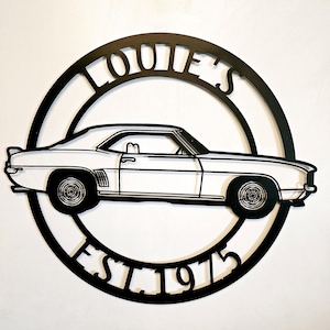 1969 Camaro Side Metal Sign, Chevrolet Sign, Garage sign, Chevrolet Camaro, Camaro Personalized, Camaro, Chevy camaro, Camaro Accessories