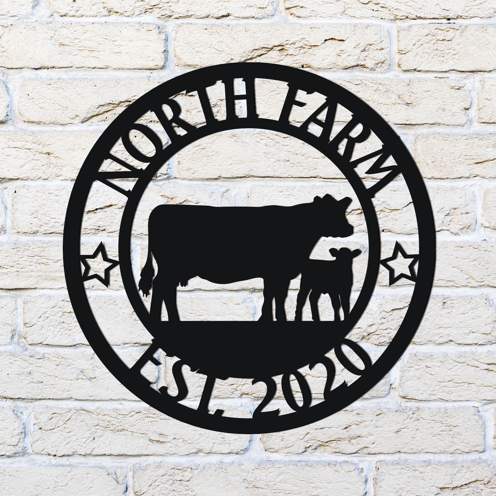 Cow Farm Sign Calf Sign Cow Farm Metal Sign Metal Sign Etsy