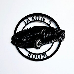 Lamborghini Huracan Metal Wall Art: Car Enthusiast Decor