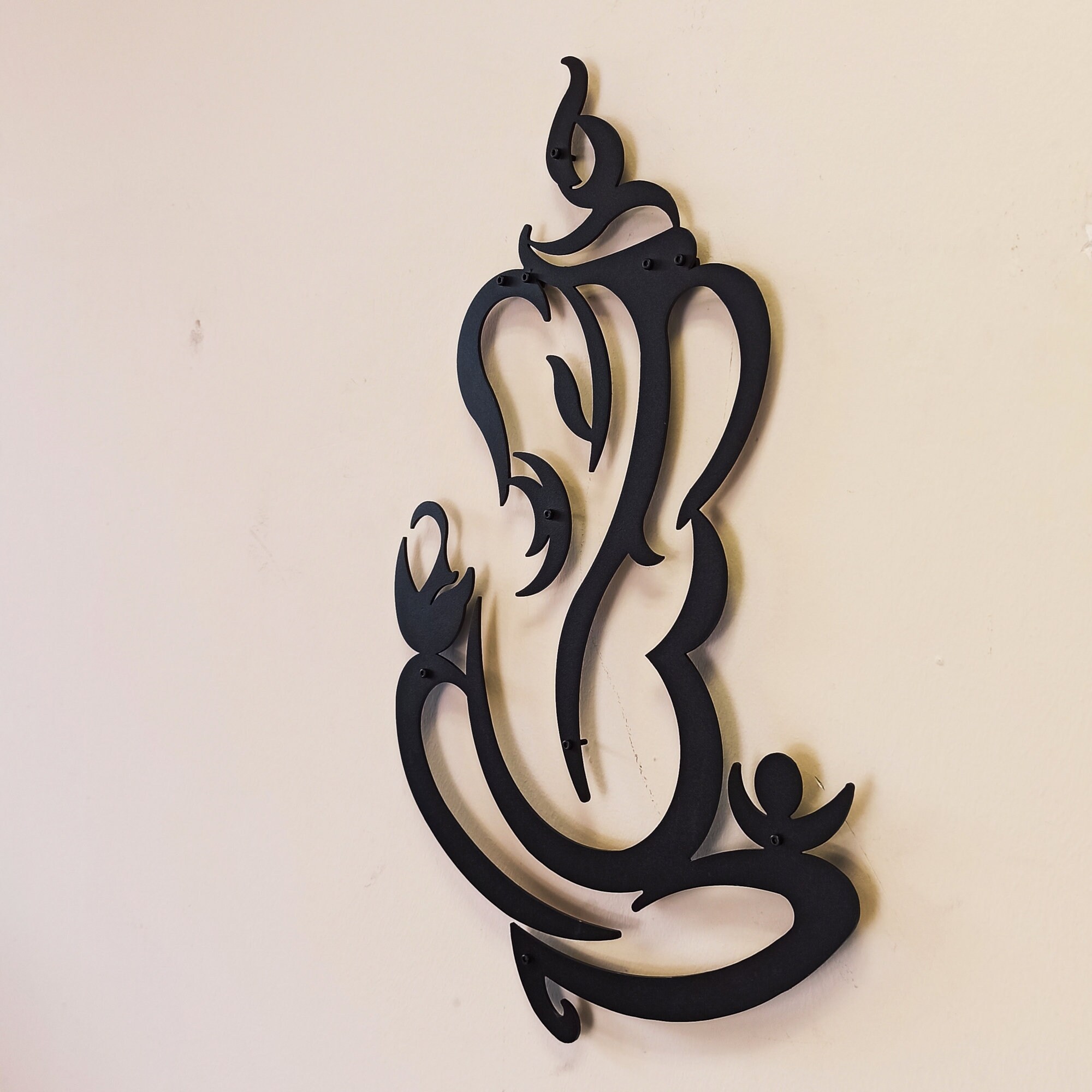 Ganesha Metal Wall Art Abstract Metal Wall Metal Wall Etsy