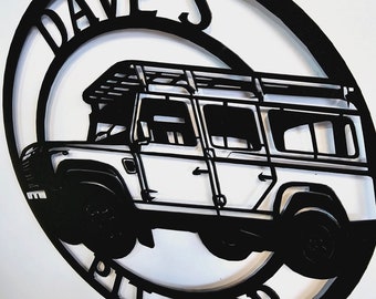 Personalized 1989 Land Rover Defender Metal Garage Sign - Etsy