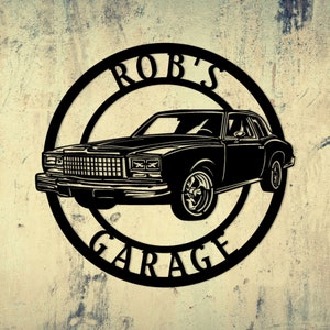 Placa de metal de Monte Carlo, placa de garagem, placa de carro, 1979 Monte Carlo, clássico americano, Chevrolet Monte Carlo, Chevy Monte Carlo, carros clássicos