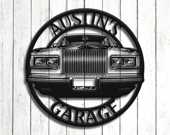 Rolls Royce Silver Spur Metal Sign: Garage Decor