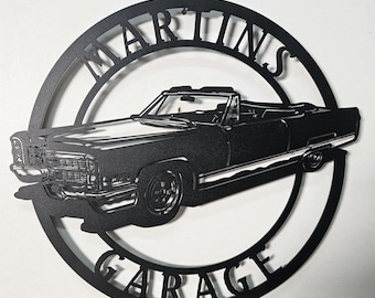 1966 Deville Metal Sign: Garage Decor, Cadillac Accessories, Cadillac Wall Decor