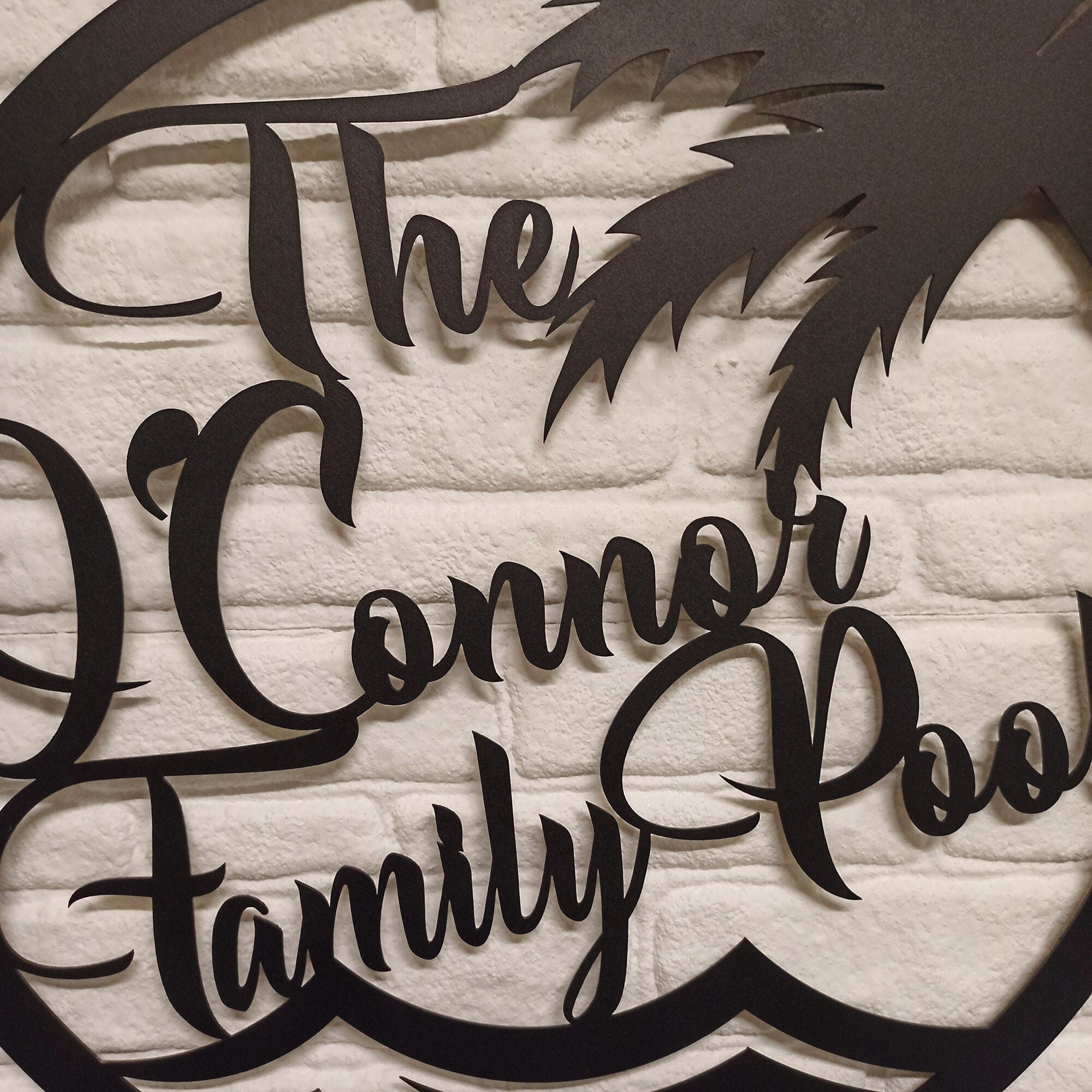 Personalized Family Pool Sign Pool Palm Tree Sign Tree House - Etsy