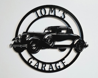 Gepersonaliseerde Packard metalen bord: plaquette oldtimer garage jaren 1930