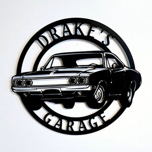 1969 Charger 500 Metal Sign, Hemi Charger 500 Garage, Charger Wall Art, Charger 500, charger Accessories