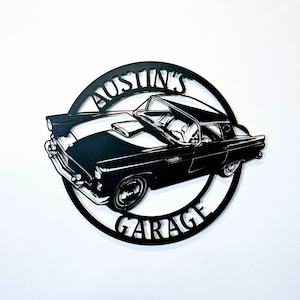 1956 Ford Thunderbird Metal Sign, Ford Garage, Ford gifts, Thunderbird wall art, Thunderbird accessories, Thunderbird Garage
