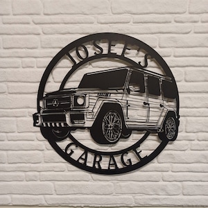 Mercedes G Class Metal Sign, Garage Sign, Car Sign, Mercedes Sign, Mercedes Service, Mercedes gift