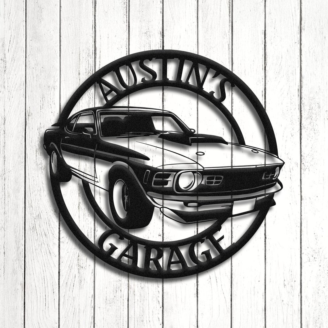 1970 Ford Mustang Boss Metal Sign, 1970 Mustang, Garage Sign, Car Sign