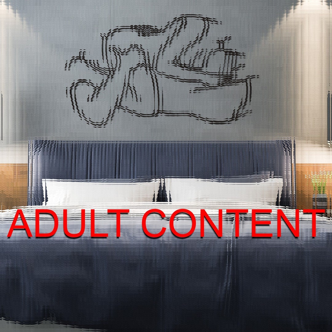 Couple Wall Art, Make Love Metal Wall Art, 3D Line Art, Sexual Home ...