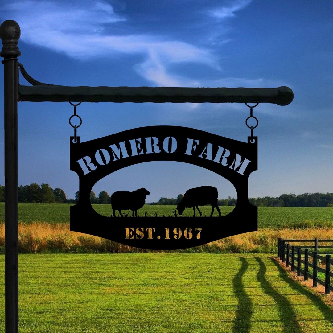Personalized Farm Sign With Established Date Metal Sign Personalized personalized-farm-sign-with-established-date-metal-sign-personalized
