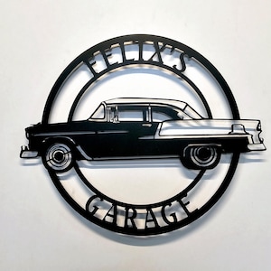 Chevrolet Bel Air 1955, 1955 Bel Air, Cartello per auto, Auto d&#39;epoca Chevrolet, Auto d&#39;epoca, Accessori Chevrolet, Cartello Chevrolet personalizzato