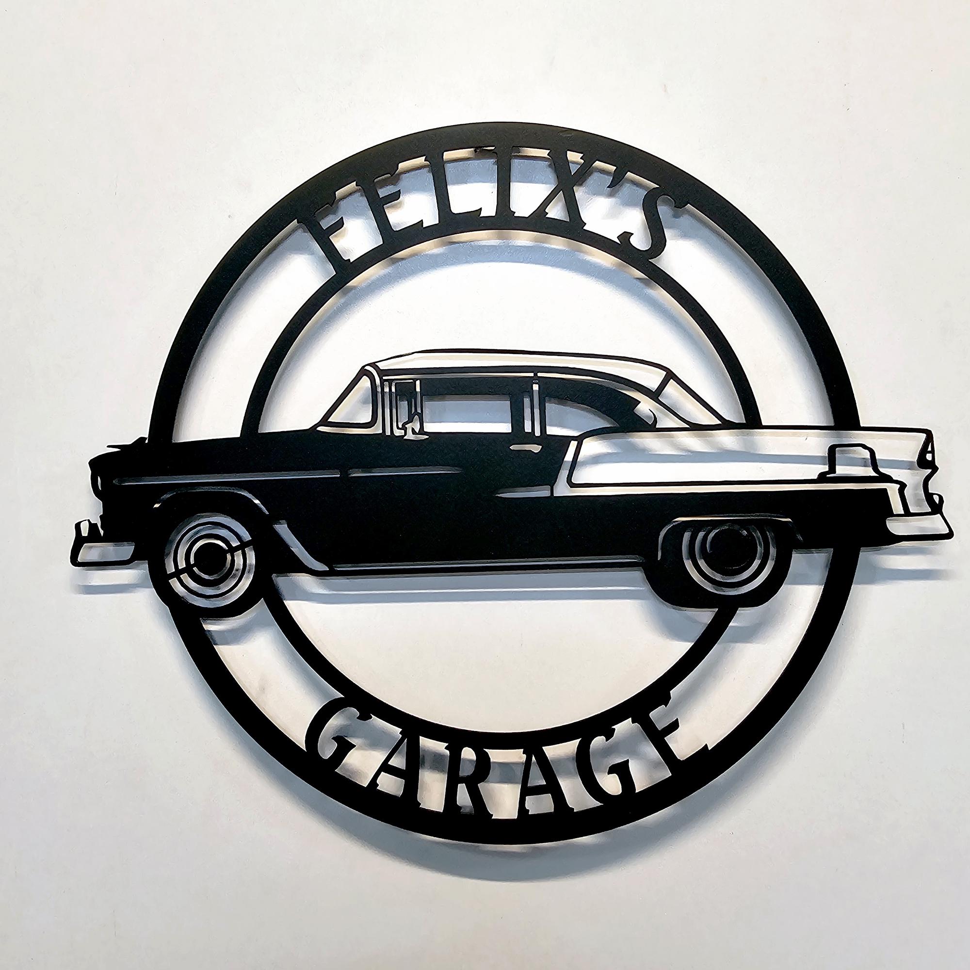 Chevrolet Bel Air 1955, 1955 Bel Air, Car Sign, Chevrolet Classic cars, Vintage cars, Chevrolet accessories, Personalized Chevrolet sign