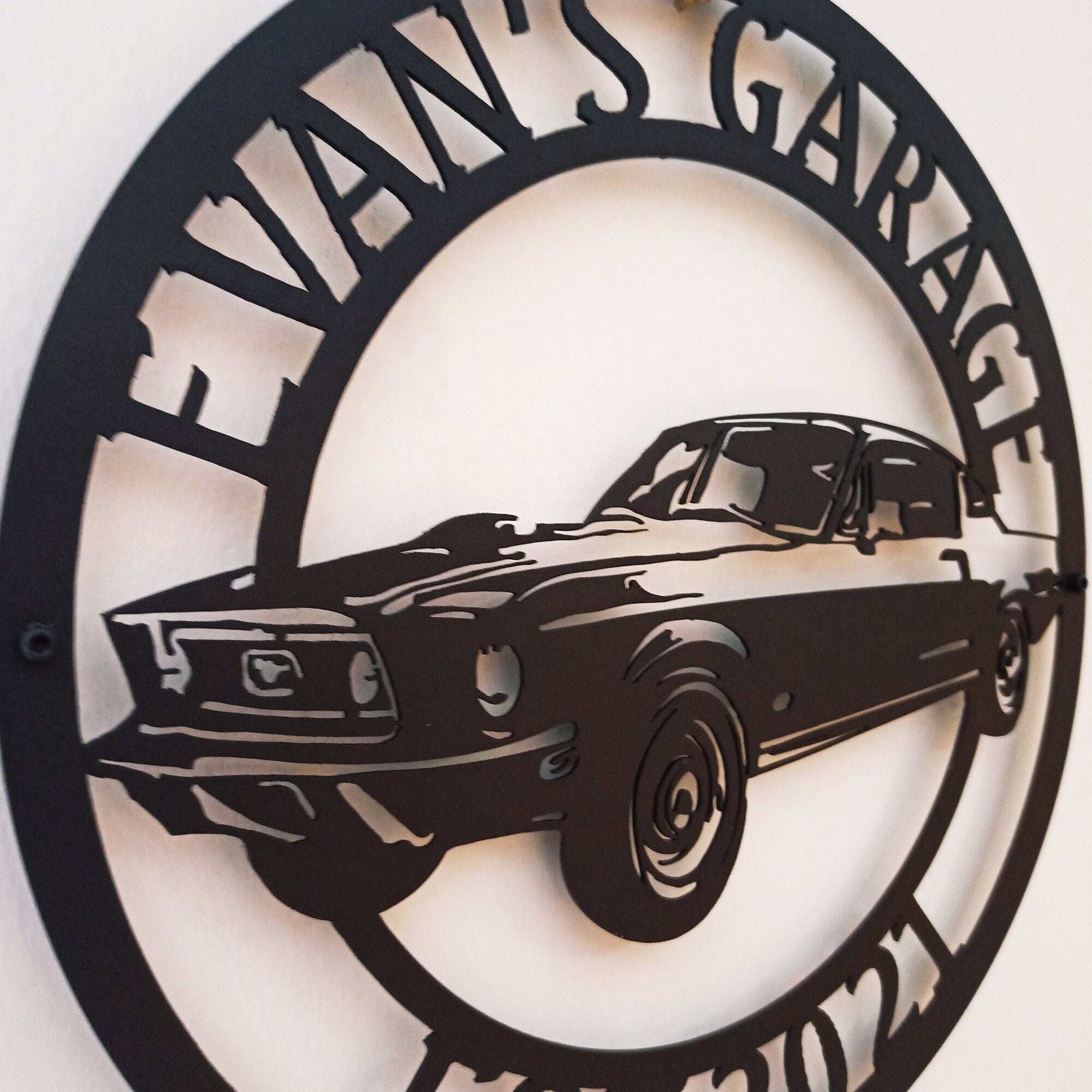 Ford Mustang Metal Sign 1967 Mustang Garage Sign Car Sign Etsy