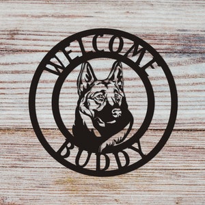 German Shepherd Sign, Dog Sign, Personalized Dog Sign, Pet Sign, Custom Pet Sign, Custom Dog Sign, Kennel Sign, Pet Gift, Dog Name Sign
