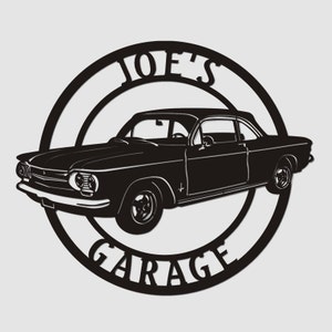 1963 Chevrolet Corvair Coupe Metal Sign, Chevrolet Sign, Corvair Garage, 1963 Chevrolet Corvair, Chevrolet accessories, Corvair accessories