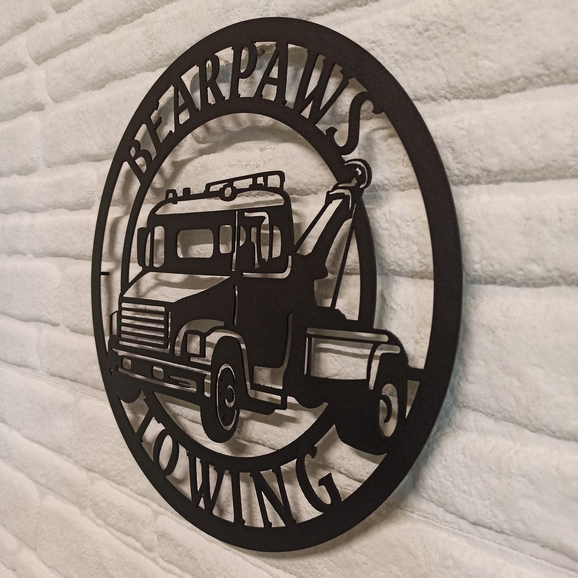 Personalized Tow Truck Sign Tow Truck Driver Towing Sign Etsy