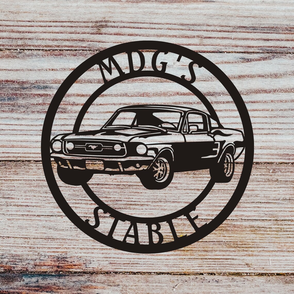 Ford Mustang Metal Sign 1968 Mustang Garage Sign Car Sign Etsy